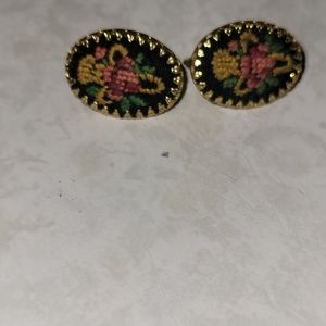 1950's embroidery style clip on's!